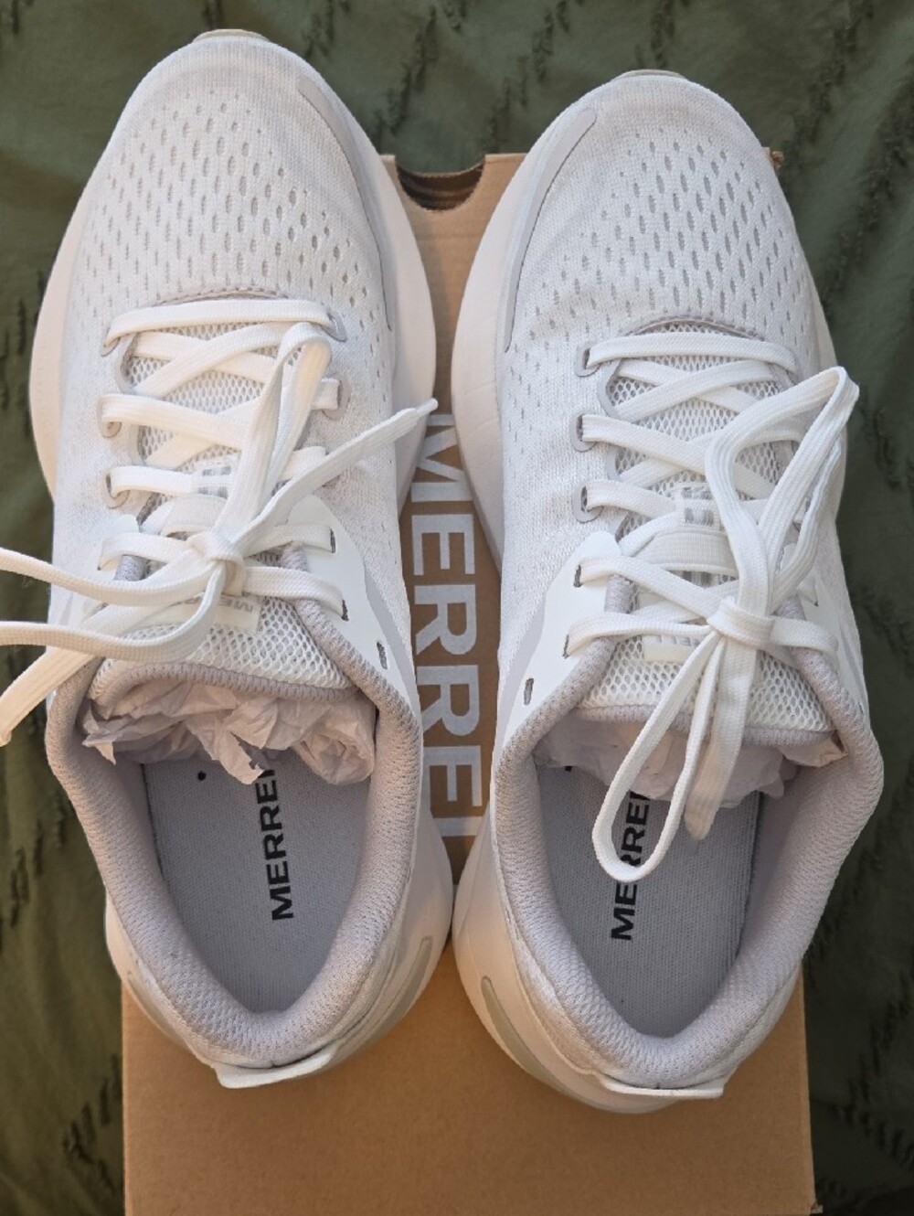 Merrell Women's White Morphlite White & Gray Athletic Sneakers Size 9 - Picture 5 of 9